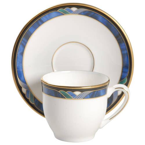 Royal Kelly Flat Demitasse Cup & Saucer Set
