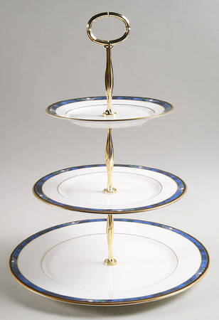 Royal Kelly 13 7/8"-14 1/4" 3-Tiered Serving Tray(DP,SP,BB) HC