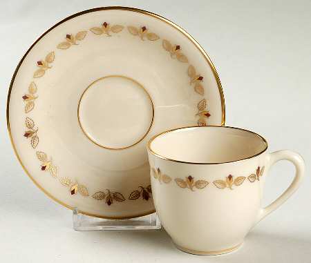 Romance Flat Demitasse Cup & Saucer Set