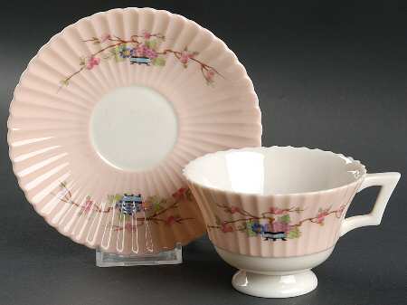Romance Footed Cup & Saucer Set