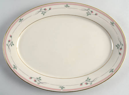 Rose Manor Pink 16" Oval Serving Platter