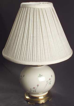 Rose Manor Pink 13" Electric Lamp & Shade