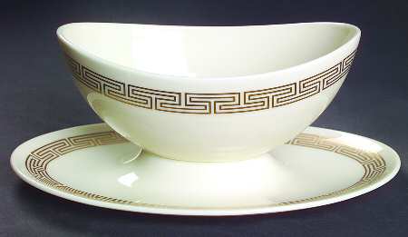Rondelle Gravy Boat with Attached Underplate