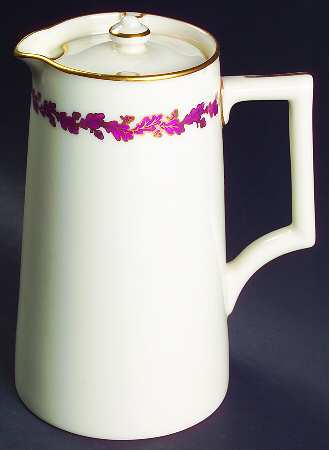 Royal Oak Maroon Pitcher & Lid