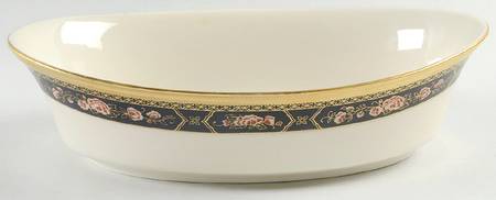 Royal Peony 10" Oval Vegetable Bowl by Lenox