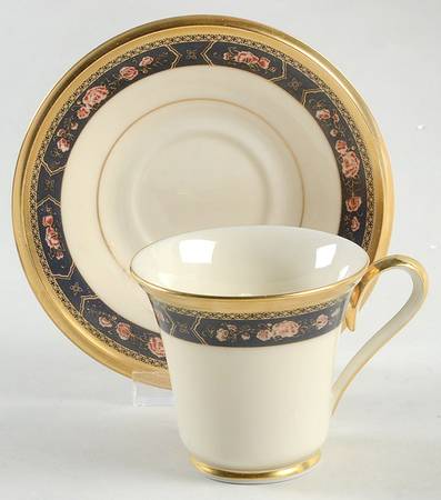 Royal Peony Footed Demitasse Cup