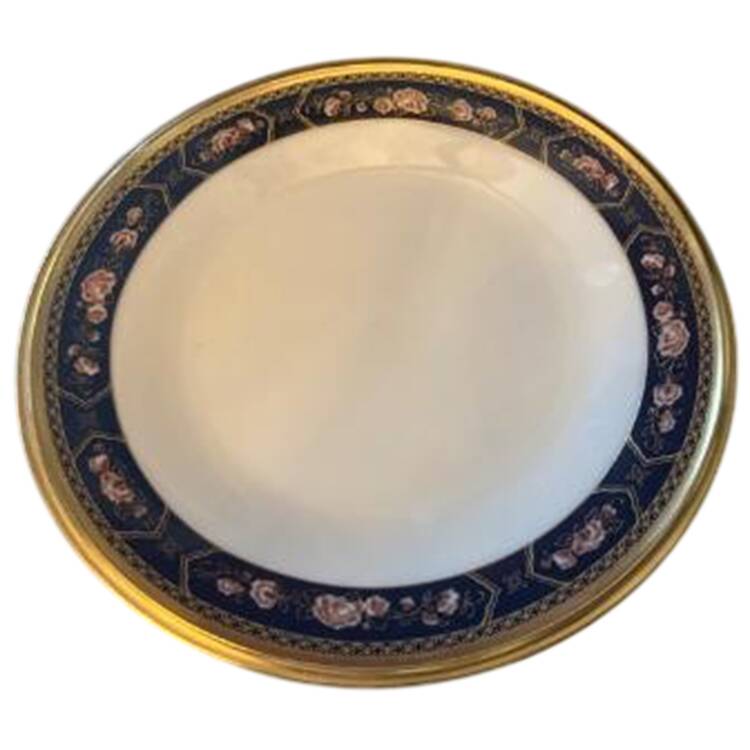 Royal Peony Dessert Plate/Cream Soup Saucer for Footed Bowl