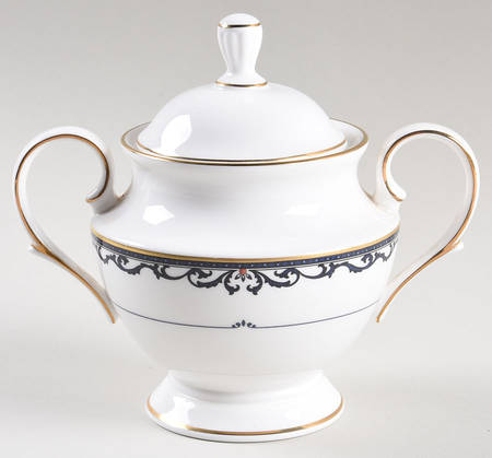 Royal Scroll Sugar Bowl & Lid