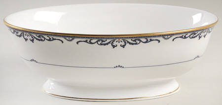 Royal Scroll 9" Oval Vegetable Bowl