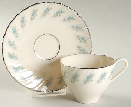 Rosedale Flat Demitasse Cup & Saucer Set