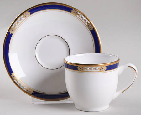 Royal Treasure Flat Demitasse Cup & Saucer Set
