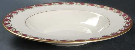 Royal Maroon Rim Soup Bowl by Lenox