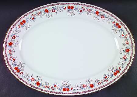 Russet Blossoms 16" Oval Serving Platter by Lenox