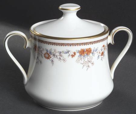 Russet Blossoms Sugar Bowl & Lid by Lenox