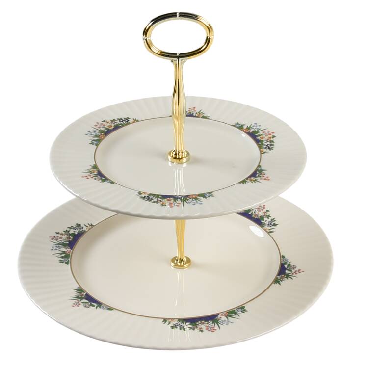 Rutledge 6 5/8"-10"  2 Tiered Serving Tray (Dp, Sp) HC