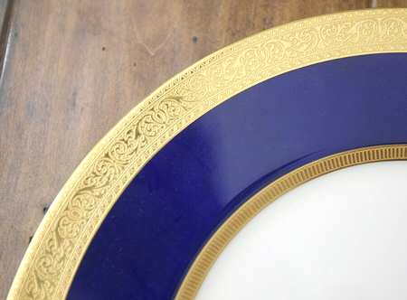S47B Cobalt (Smooth) Service Plate (Charger)
