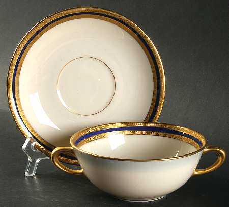 S4b Flat Cream Soup Bowl & Saucer Set
