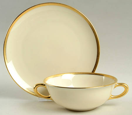 S62 Flat Cream Soup Bowl & Dessert Plate/Saucer Set