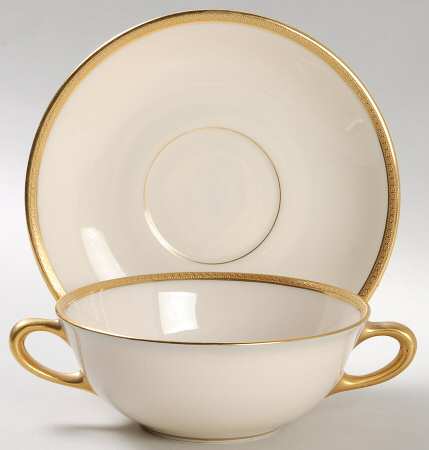 S62 Flat Cream Soup Bowl & Saucer Set