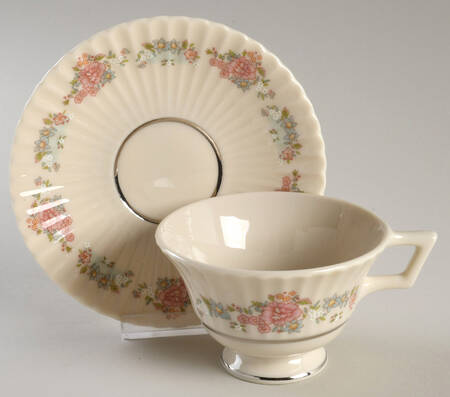 Footed Cup & Saucer Set