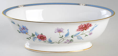 Saxon Flowers 9" Oval Vegetable Bowl