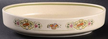 Sampler 9" Oval Vegetable Bowl