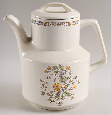 Sandflowers Coffee Pot & Lid