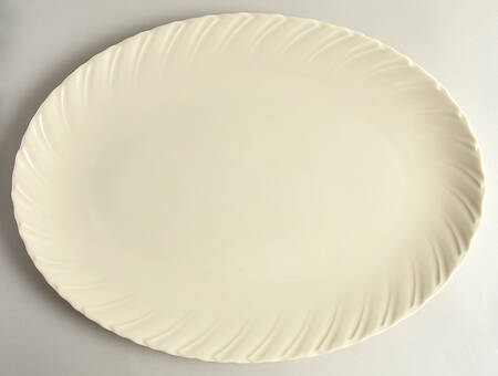 Sculpture (No Trim or Decoration) 17" Oval Serving Platter