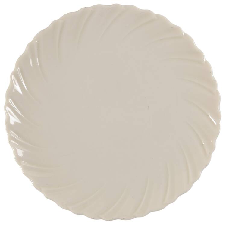 Sculpture (No Trim or Decoration) Dessert Plate/Cream Soup Saucer for Flat Bowl