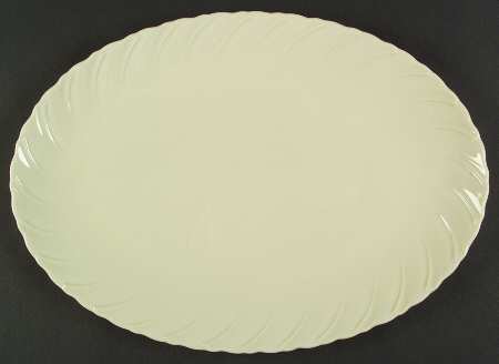 Sculpture (No Trim or Decoration) 16" Oval Serving Platter