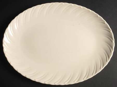 Sculpture (No Trim or Decoration) 13" Oval Serving Platter