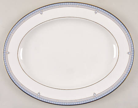 Sheraton Blue 16" Oval Serving Platter