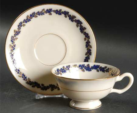 Shenandoah Cobalt Blue Footed Cup & Saucer Set