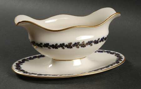 Shenandoah Cobalt Blue Gravy Boat with Attached Underplate