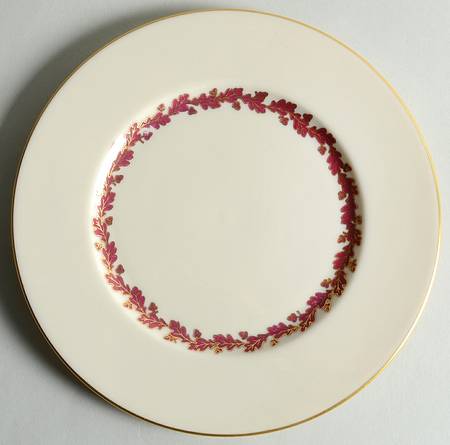 Shenandoah Maroon Salad Plate by Lenox