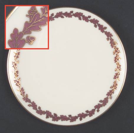 Shenandoah Maroon Saucer for Cream Soup Bowl