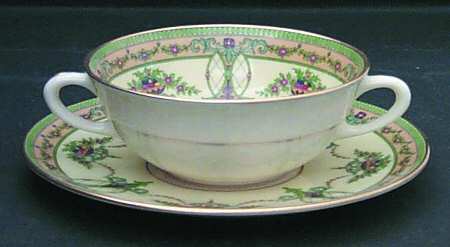 Sheraton Ivory Flat Cream Soup Bowl & Saucer Set