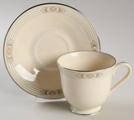 Silver Springs Footed Cup & Saucer Set