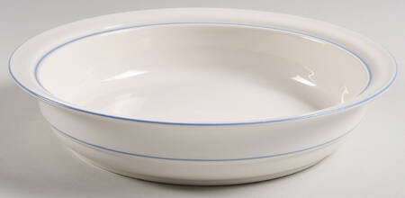 Sky Blue Blossoms (For Sky Blu) 9" Round Vegetable Bowl