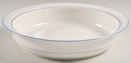 Sky Blue Brushstrokes (Forskybl) 9" Round Vegetable Bowl