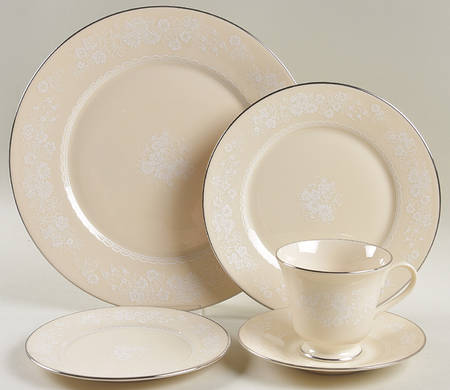 Snow Flower 5 Piece Place Setting by Lenox