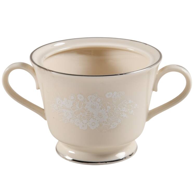 Snow Flower Sugar Bowl No Lid