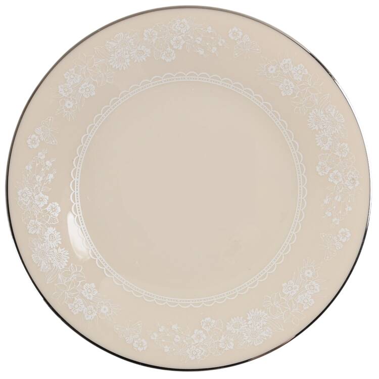 Snow Flower Saucer for Cream Soup Bowl