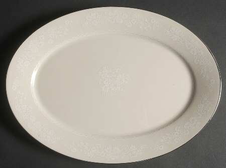 Snow Flower 13" Oval Serving Platter