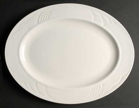 Snowdrift 16" Oval Serving Platter