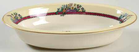 Southern Gardens 9" Oval Vegetable Bowl