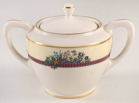 Southern Gardens Shape 1962 Sugar Bowl & Lid