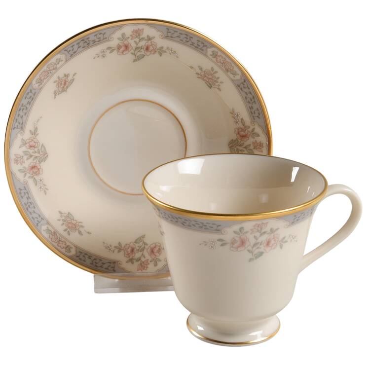 Somerset (Newer) Footed Cup & Saucer Set