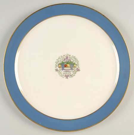 Somerset Blue 12" Chop Plate (Round Platter)