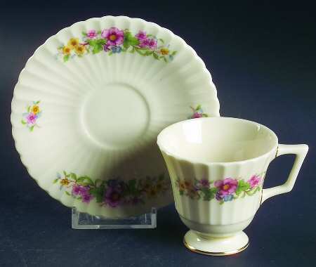 Sonnet Footed Demitasse Cup & Saucer Set
